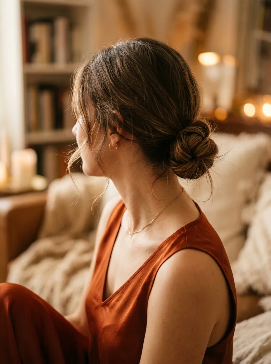 Knotted Low Bun
