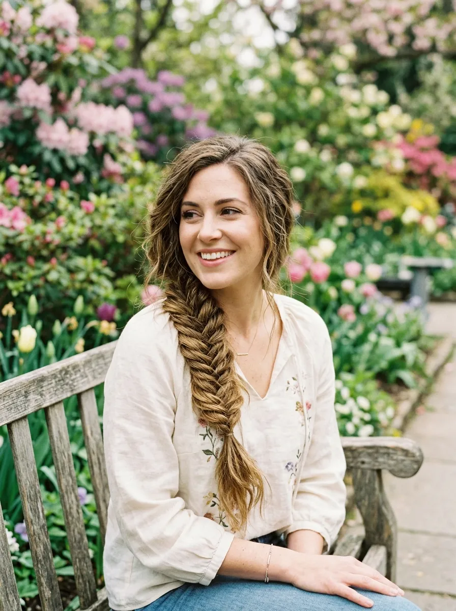 Messy Fishtail Braid