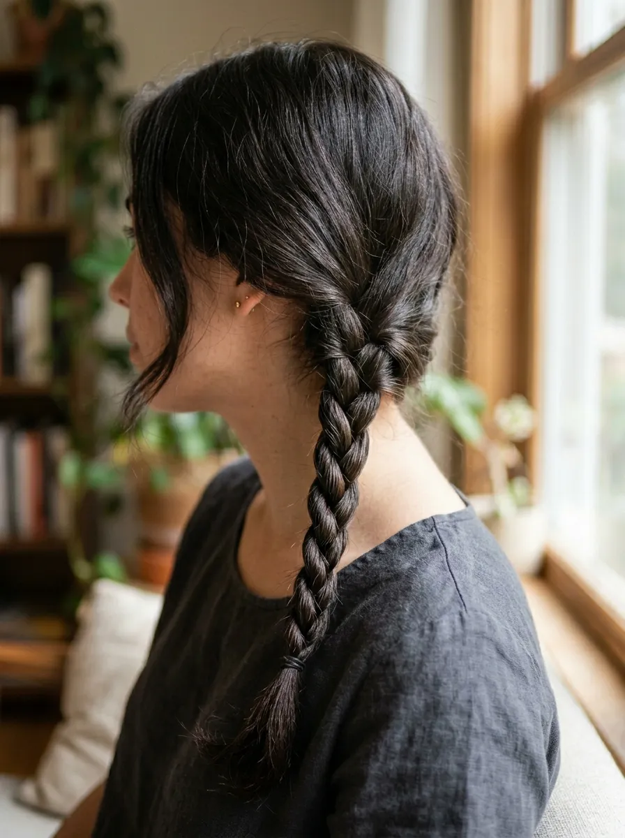 Rope Braid for a Textured Twist Look