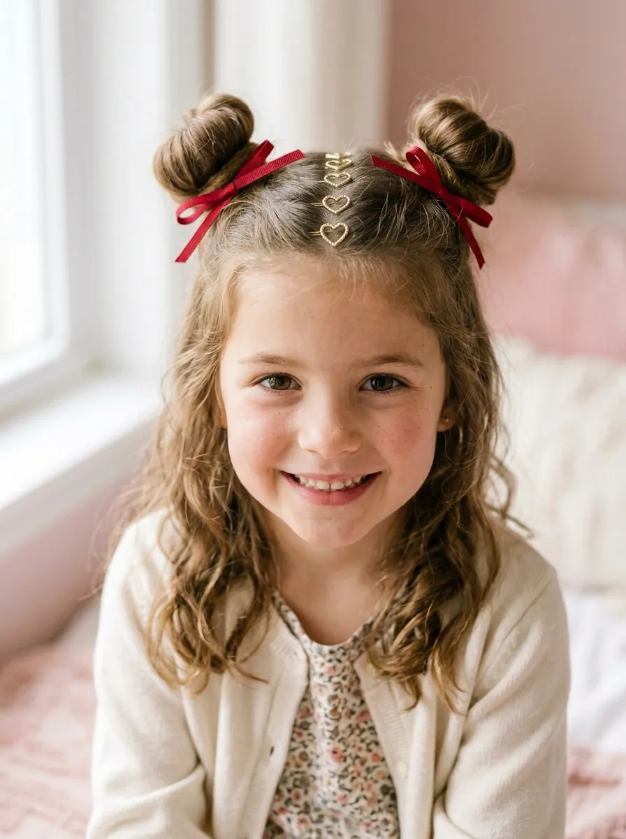 Space Buns With Heart Accessories