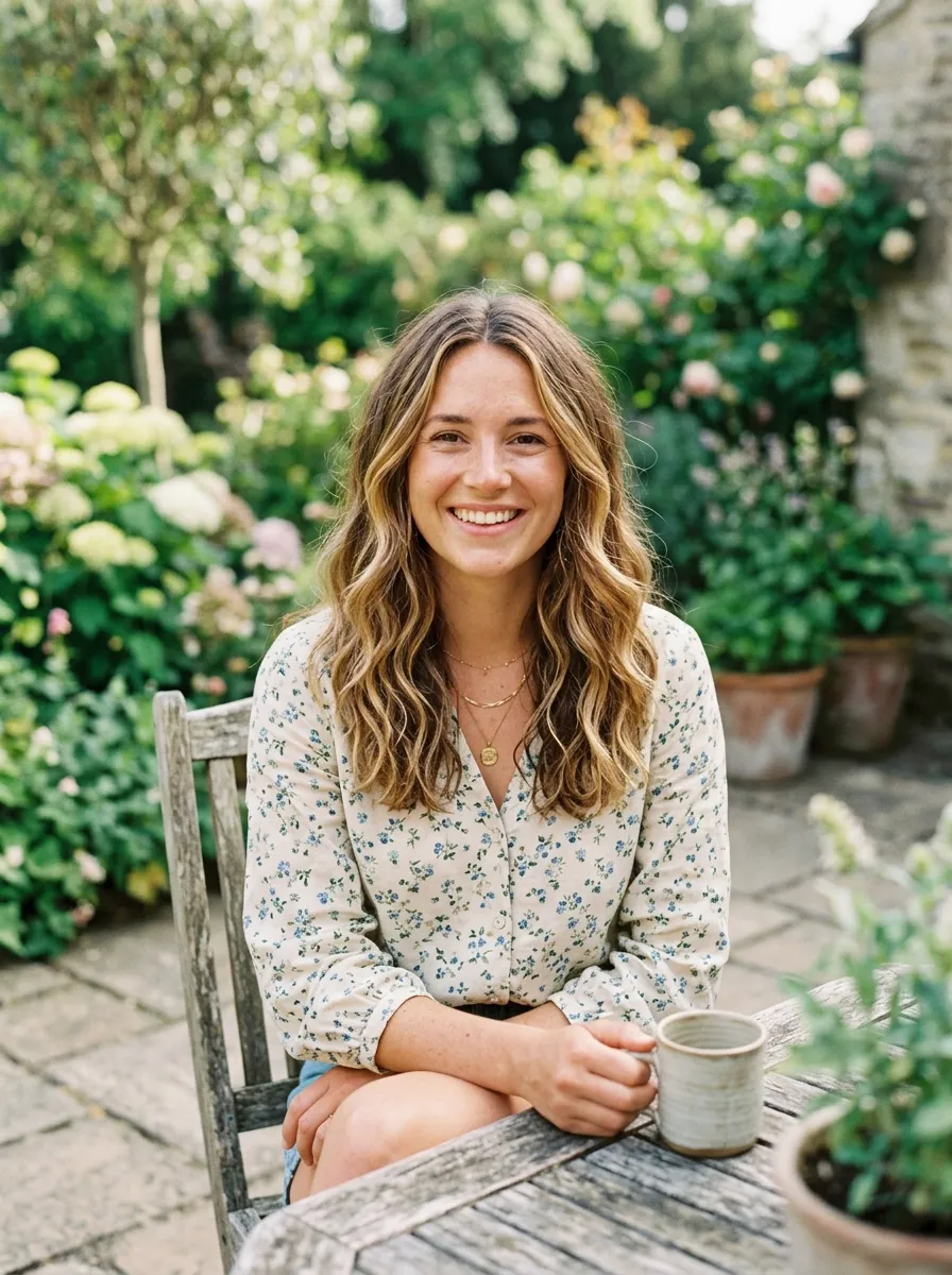 The Face-Framing Highlights with a Trim