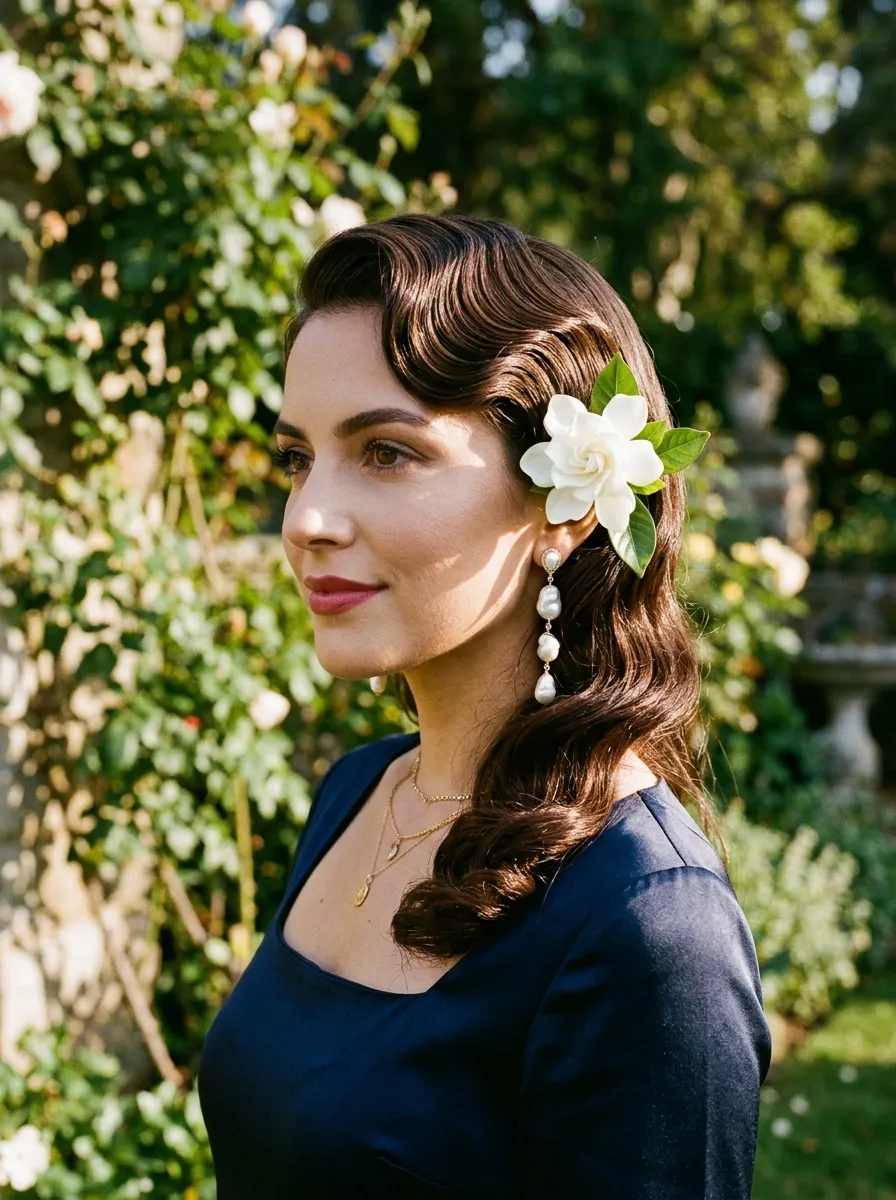 Vintage Finger Waves with Easter Glam