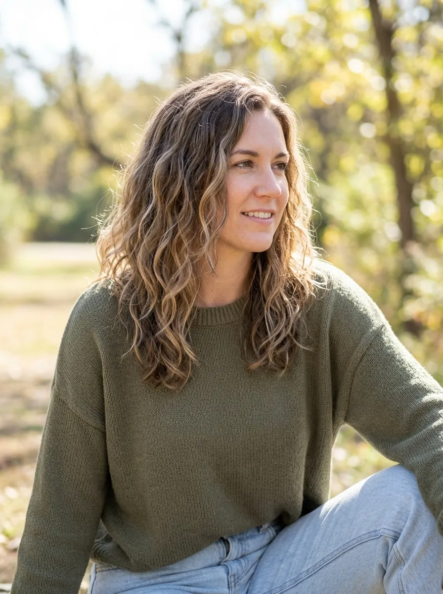 Effortless Air-Dried Natural Wave