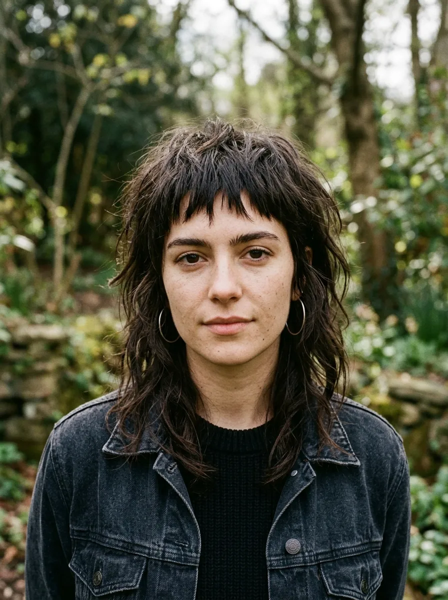 Shaggy Wolf Cut with Choppy Bangs