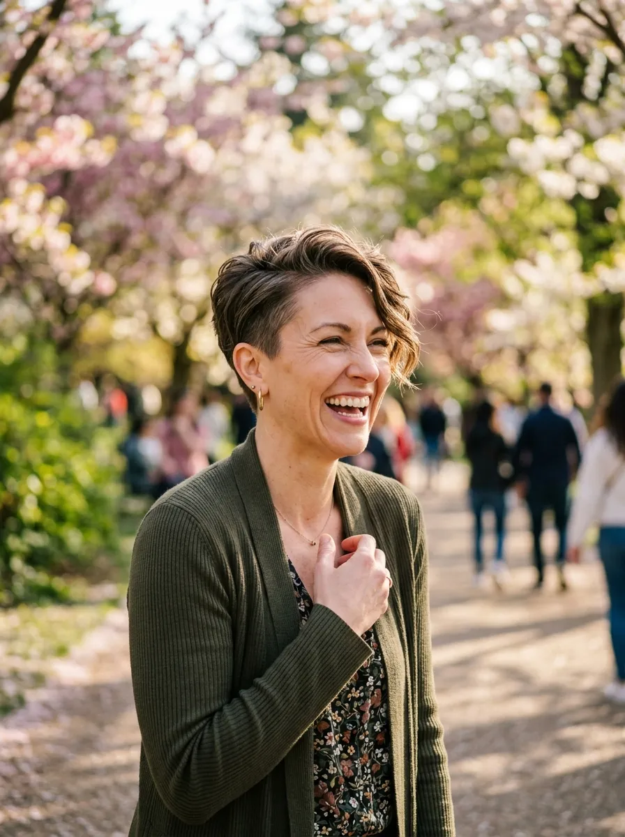 The Pixie Cut With Grown-Out Top