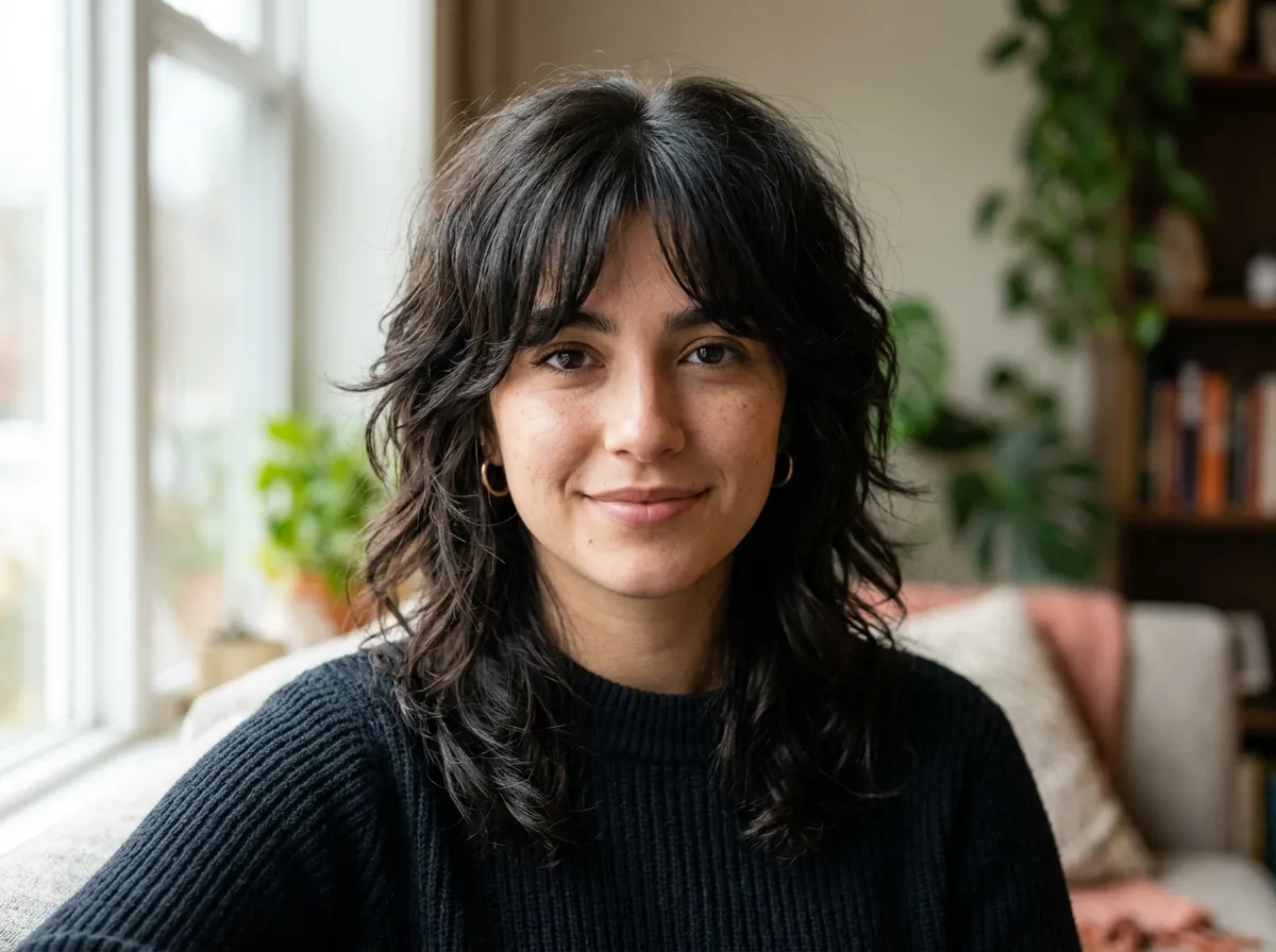 23 Edgy Wolf Cut with Bangs Ideas for a Bold Transformation