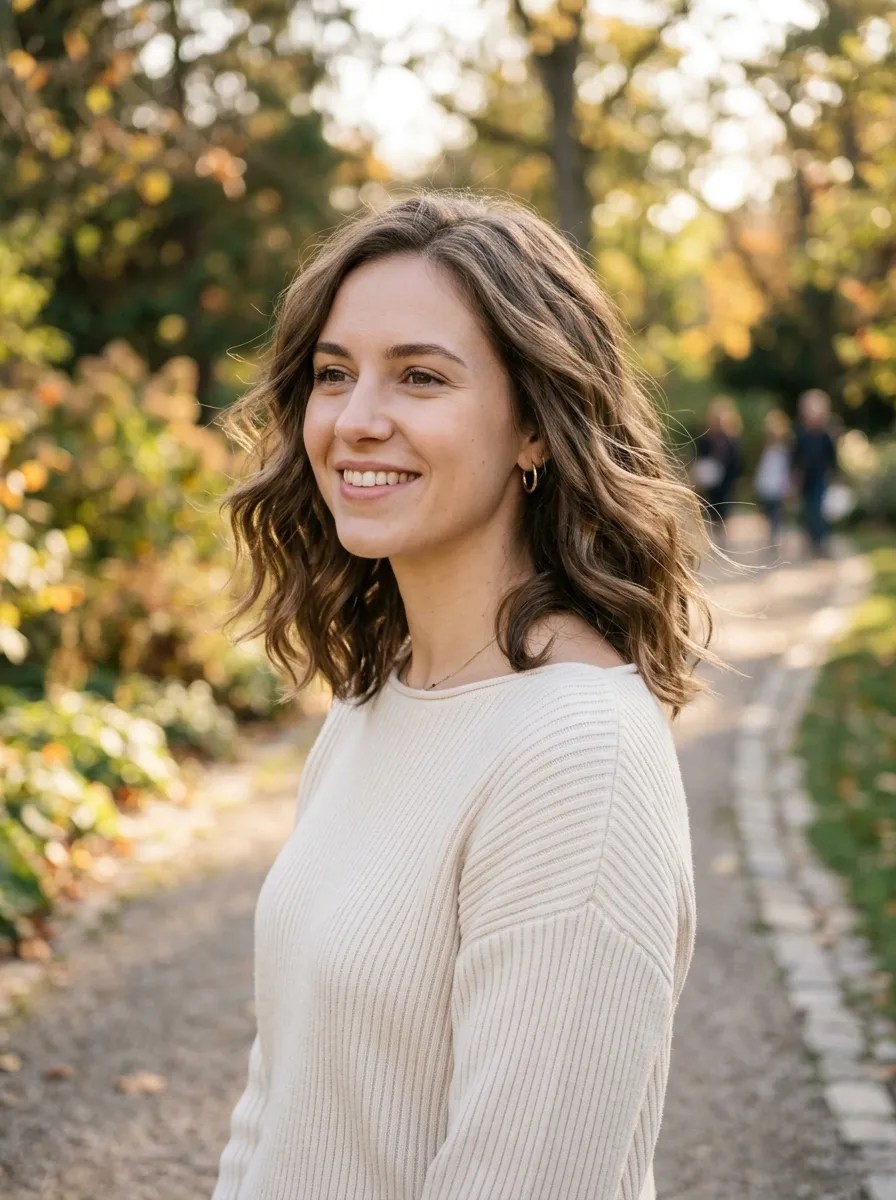 Collarbone Cut with Soft Waves
