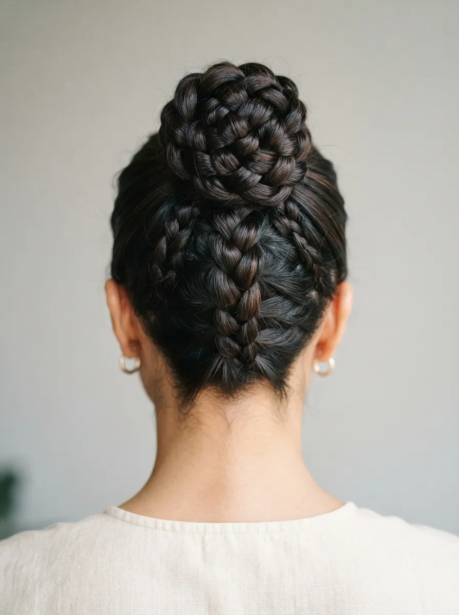 High Braided Bun