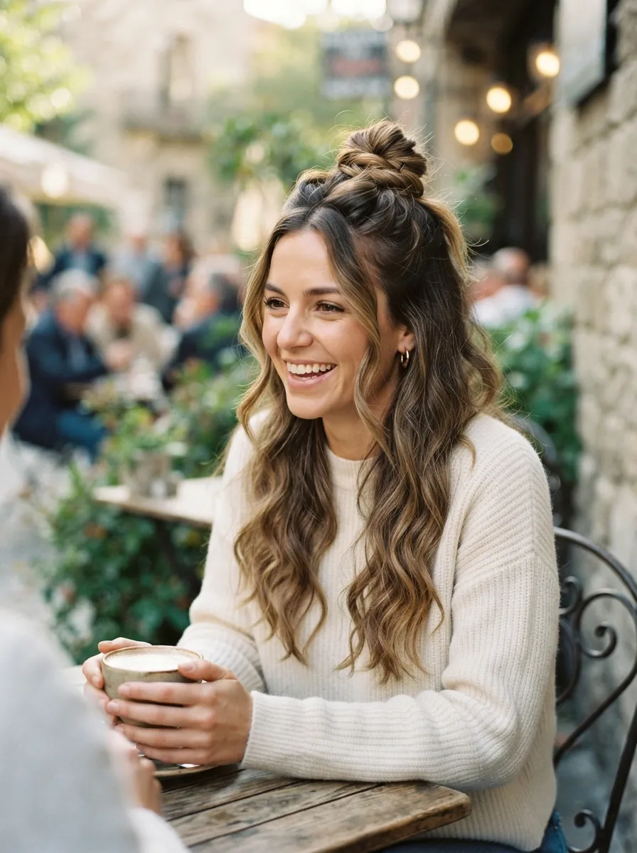 Twisted Half Bun