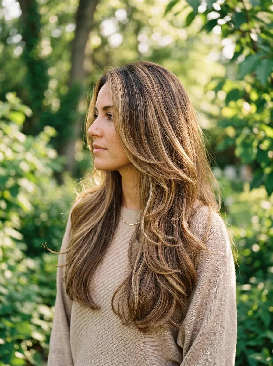 Wolf Cut with Balayage for Depth