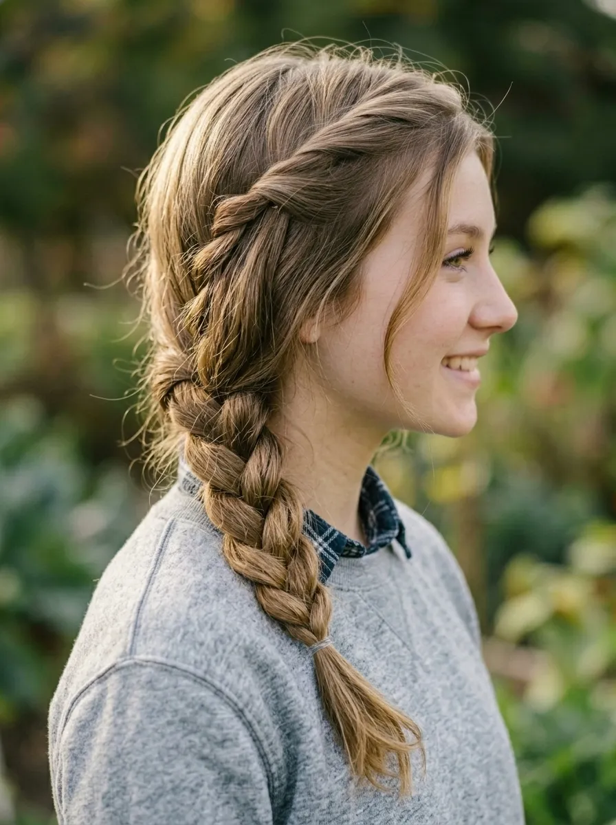 Simple Side Braid