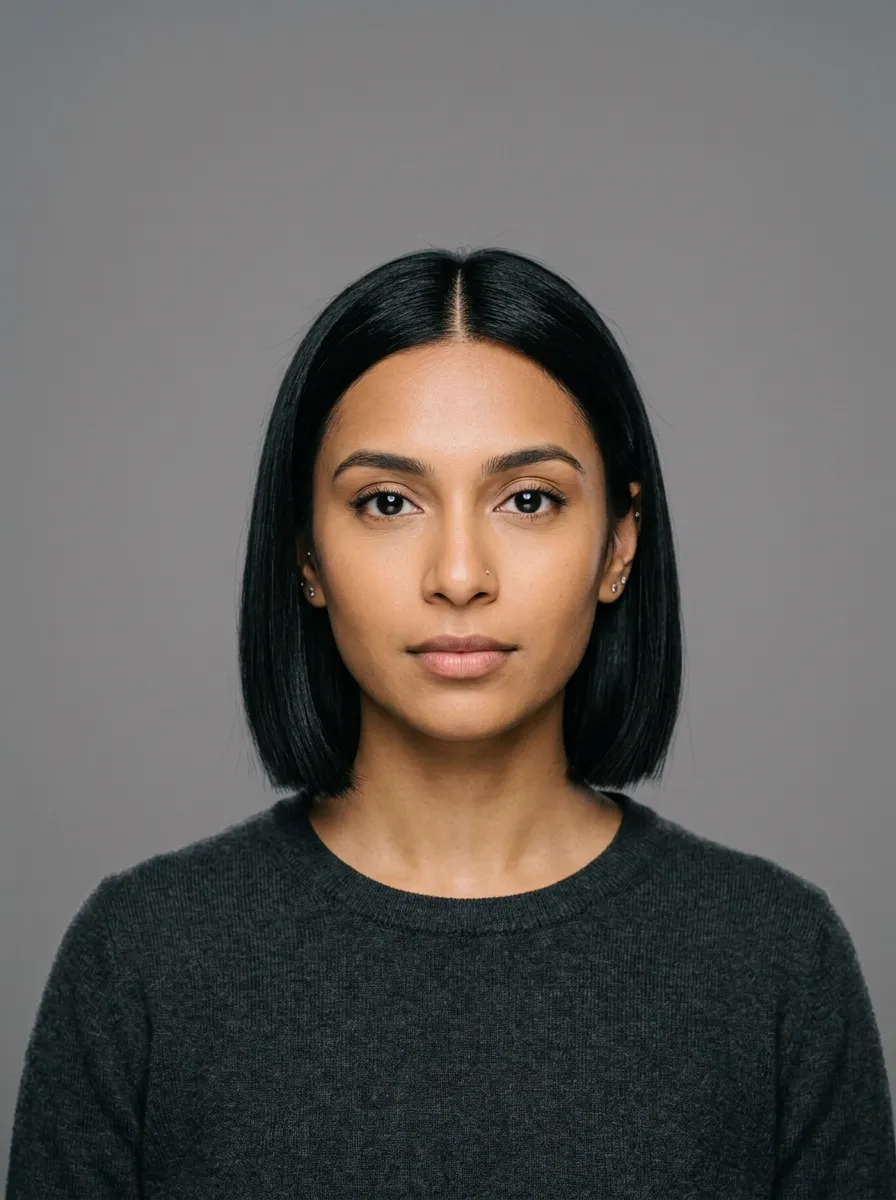 The Dark Bob with Minimalist Styling