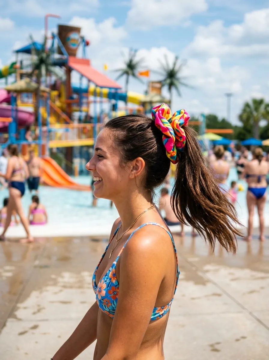 The Colorful Scrunchie High Pony