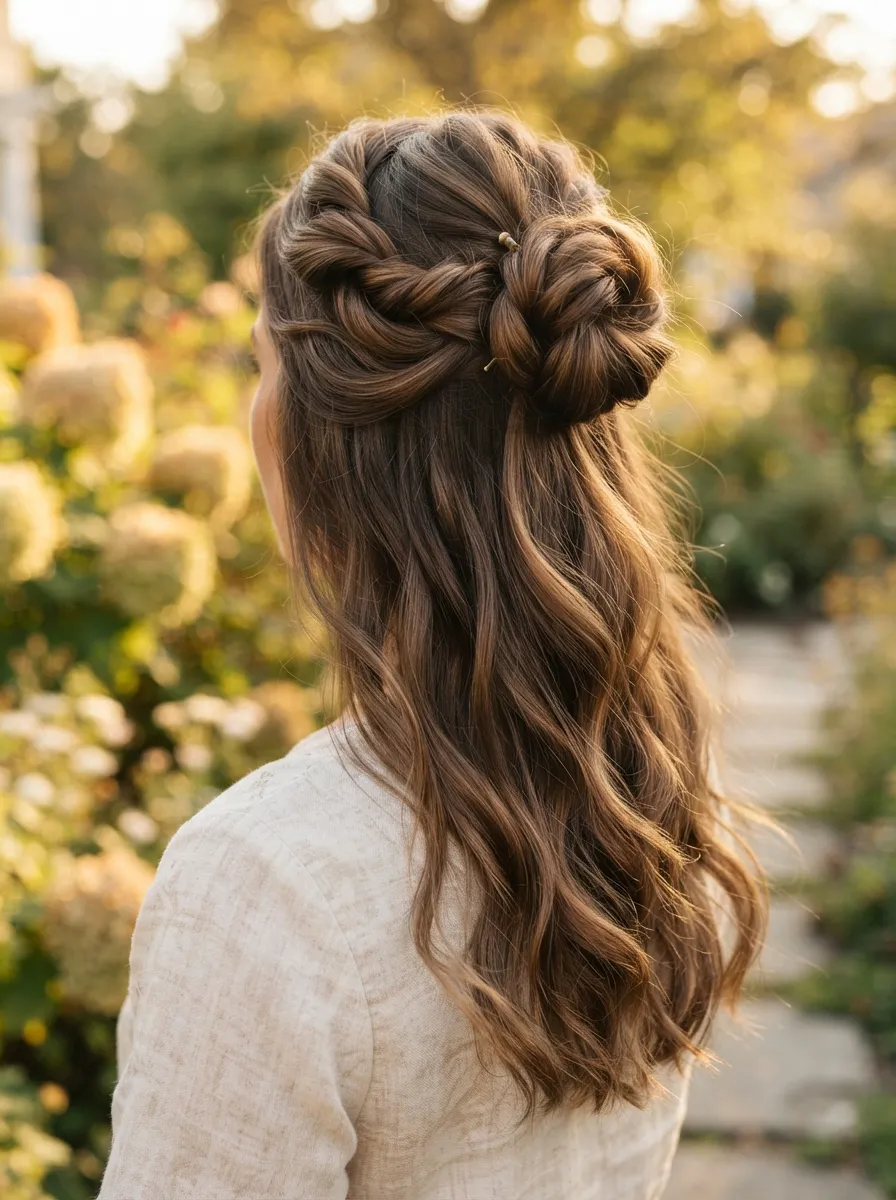 Twisted Half Bun