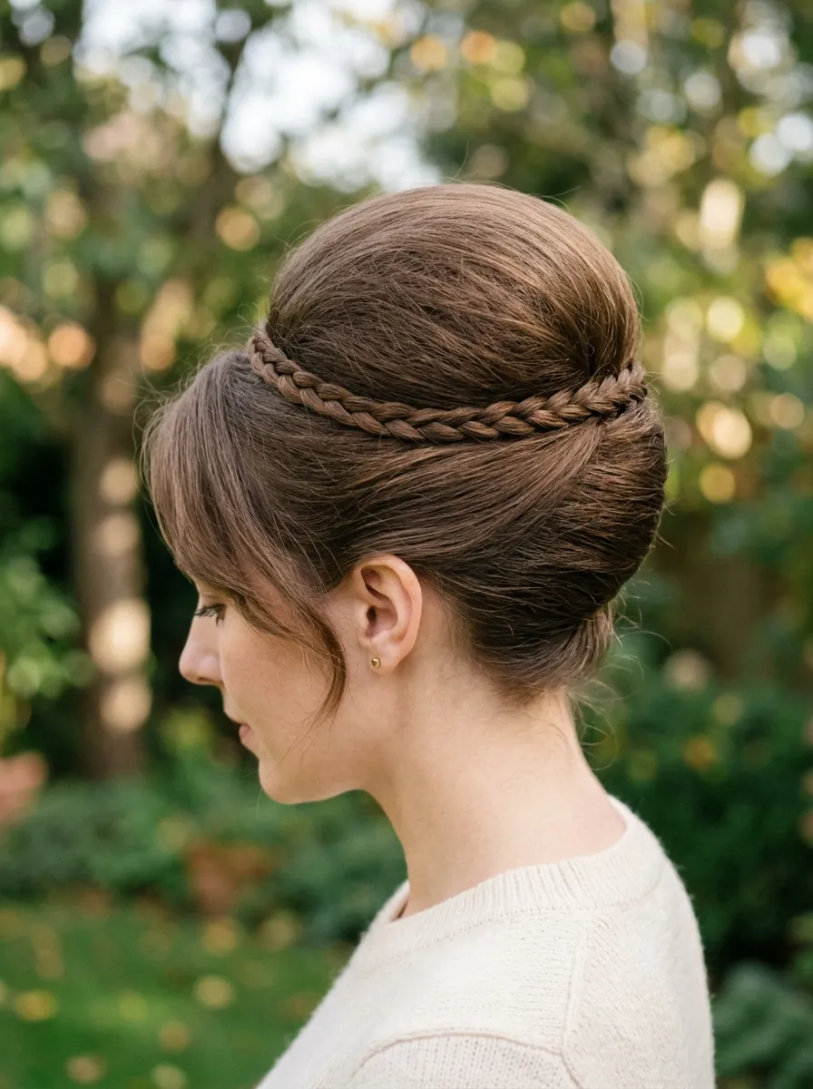 Beehive with Braided Base