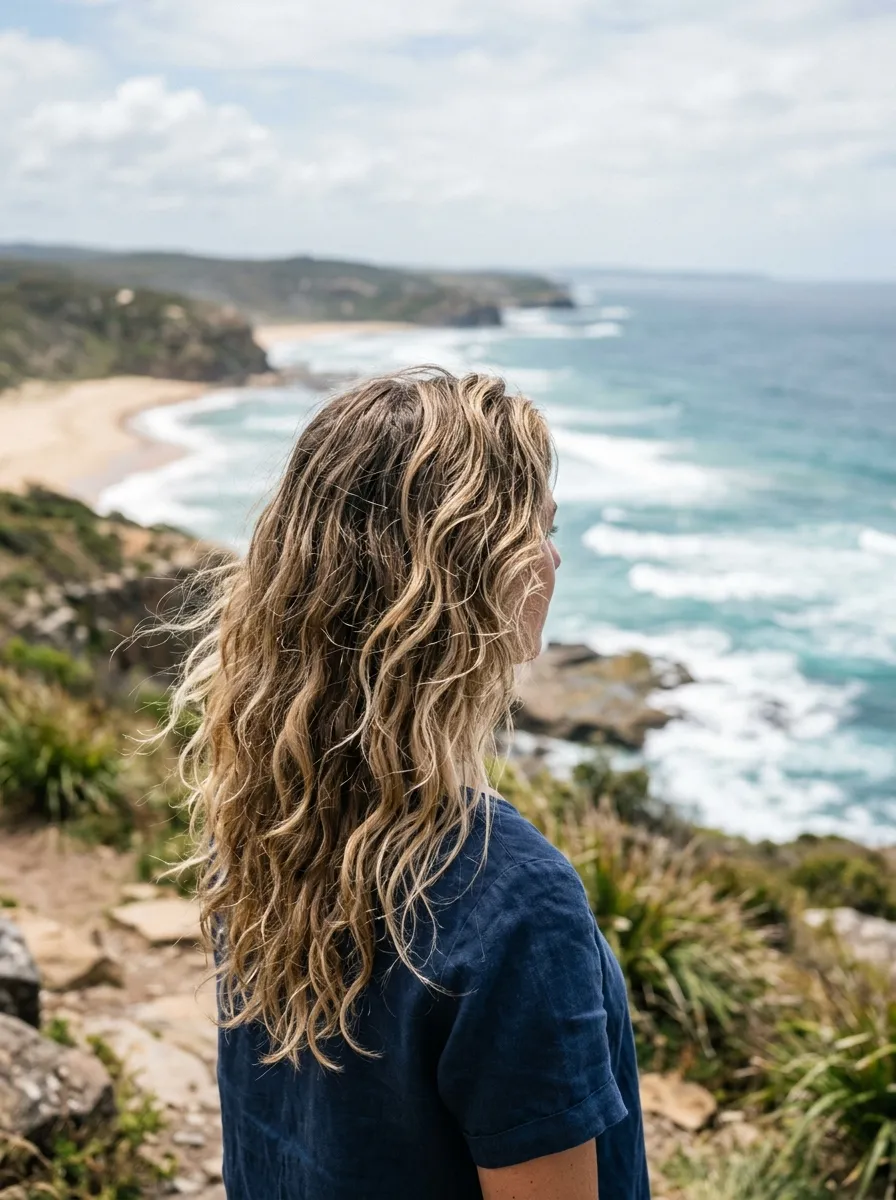 Wavy Wolf Cut Beach Vibes