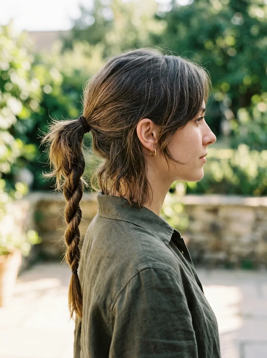 Wolf Cut with Boho Mini Braids Throughout
