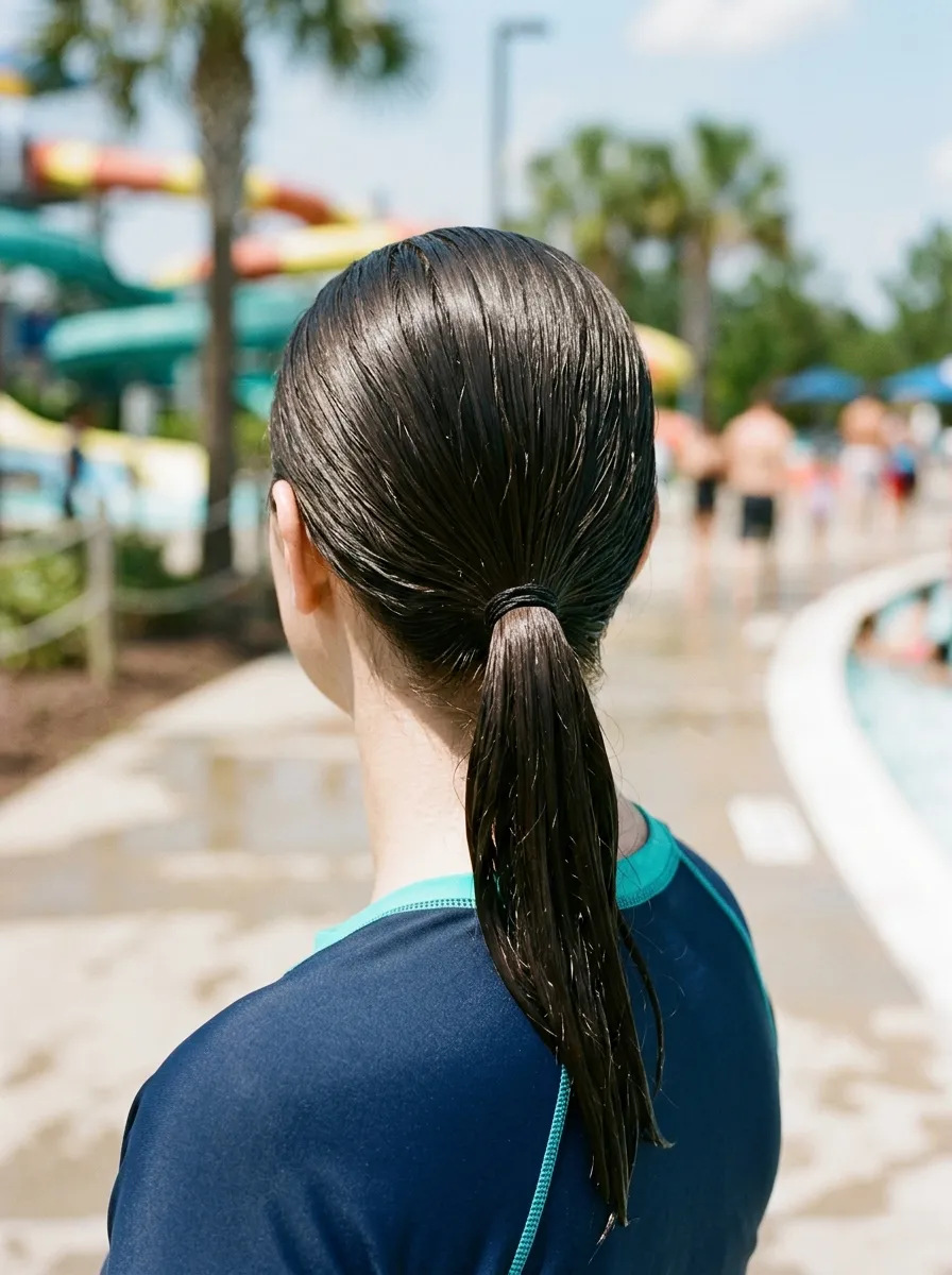 The Wet Slicked Ponytail