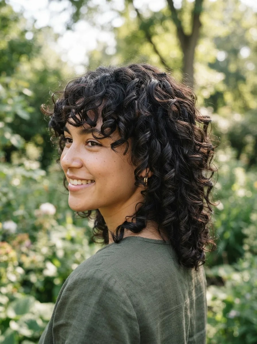 Curly Hair Shag Adaptation