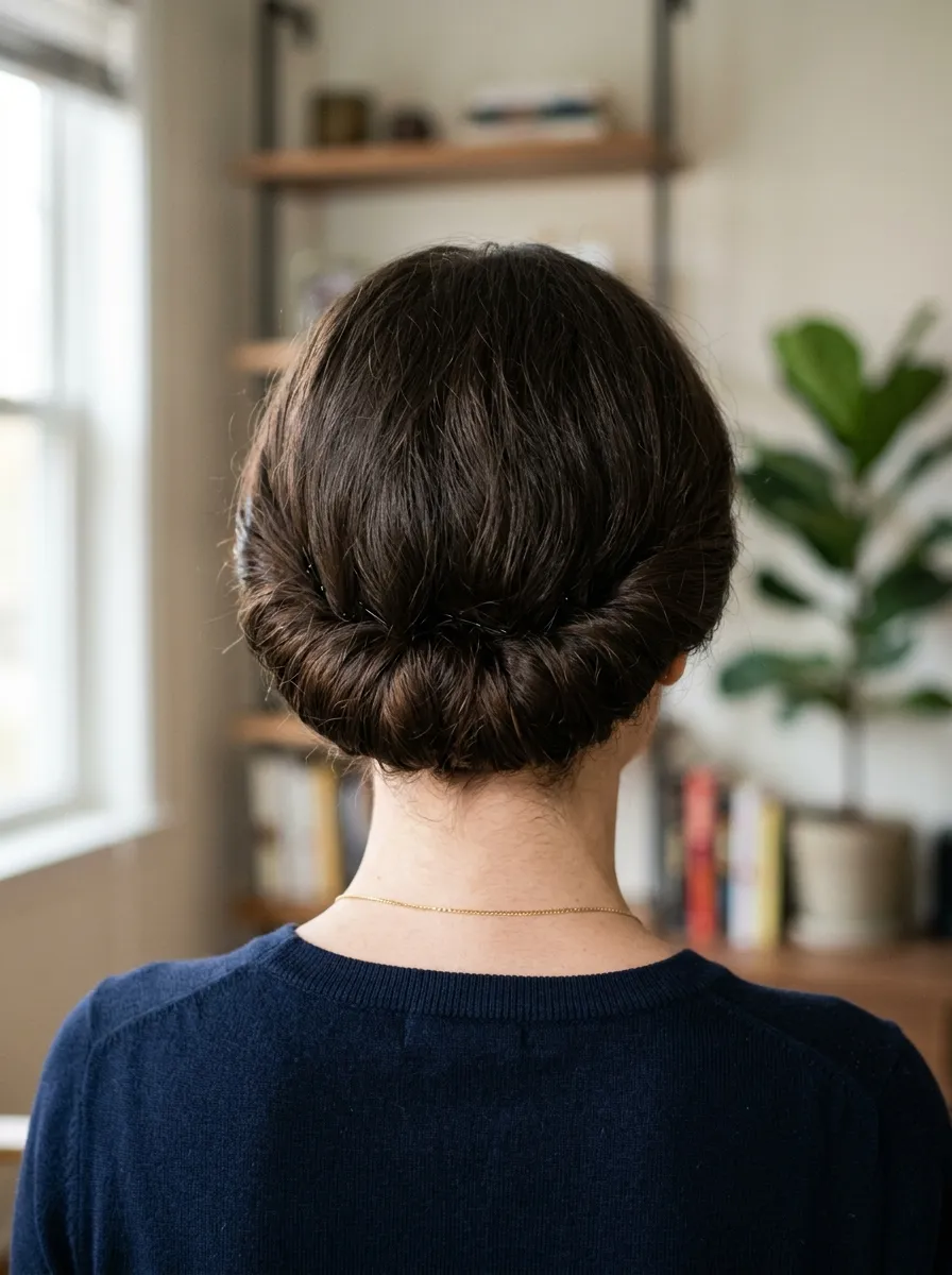 The Faux Updo with Rolled Ends