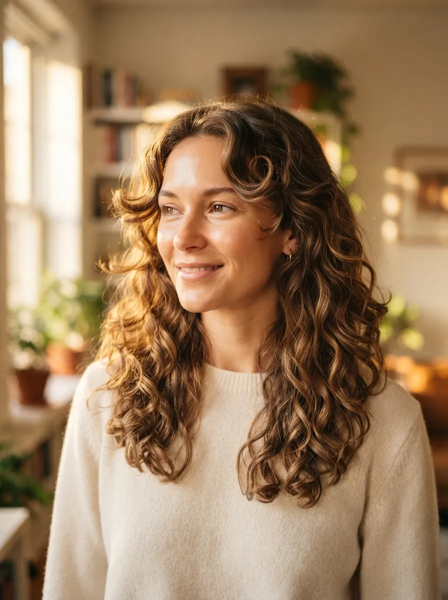 Butterfly Layers with Face Framing Curls