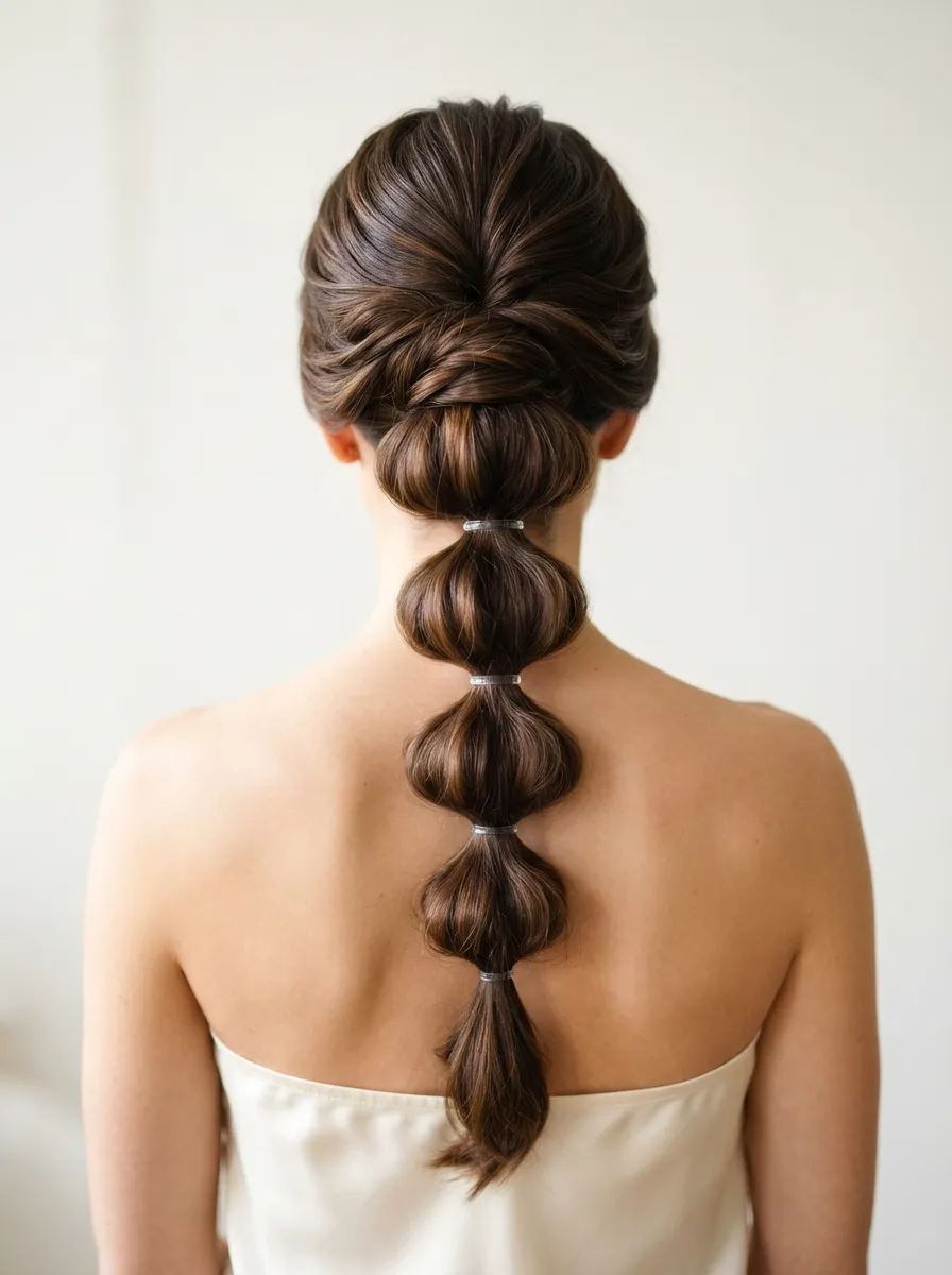 Bubble Ponytail Updo