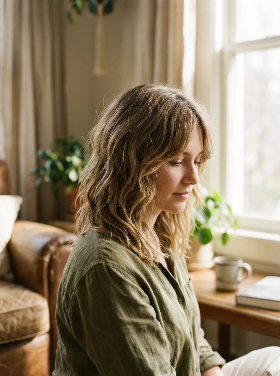 Medium Length Layered Shag