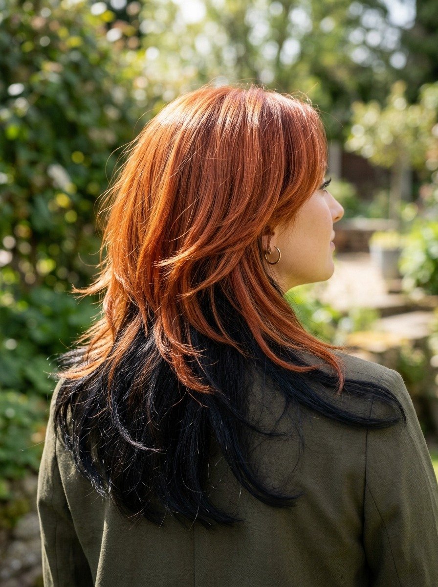 Copper Red With Black Underlayer