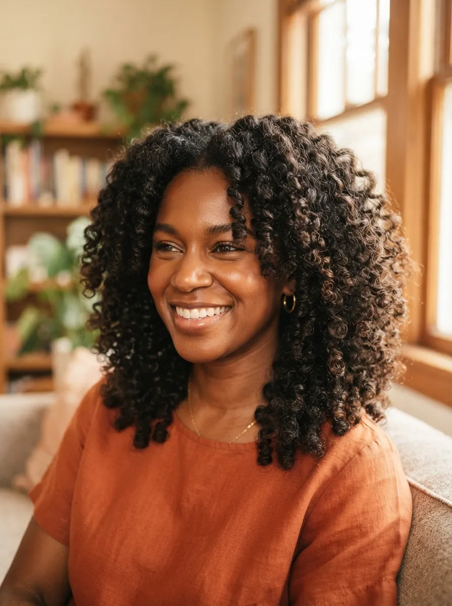 Curly Hair Twist Out