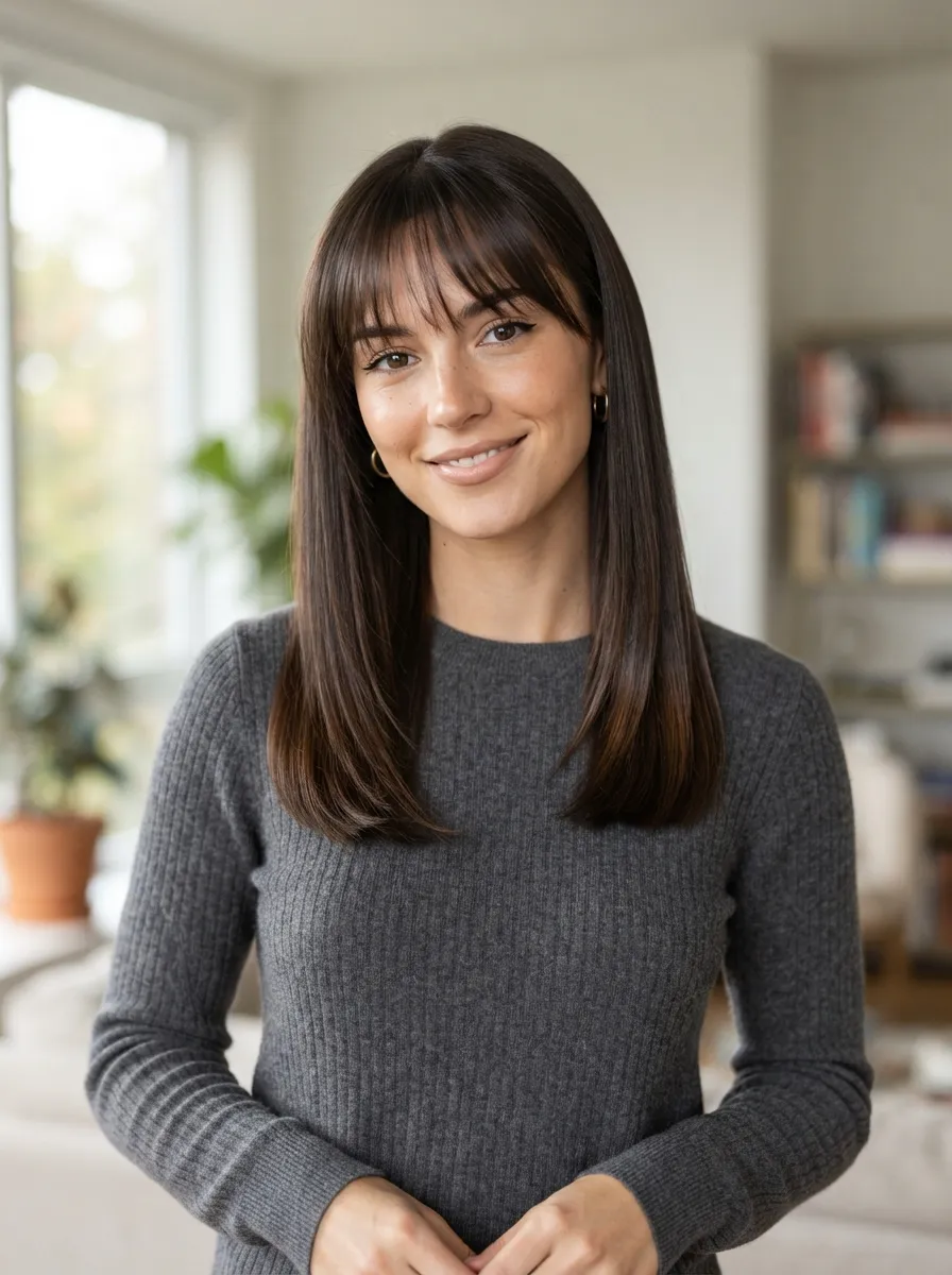 Wispy Bangs for Straight Hair