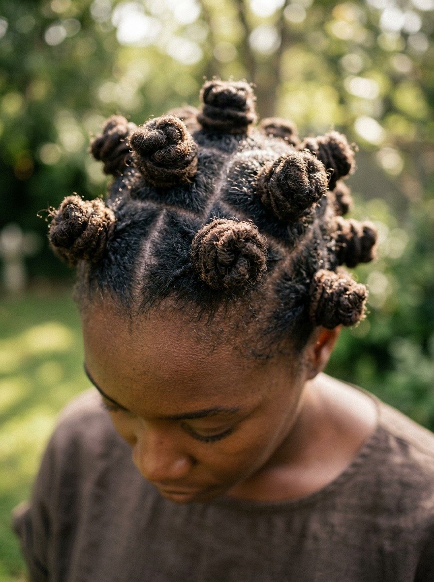 Loc Bantu Knots