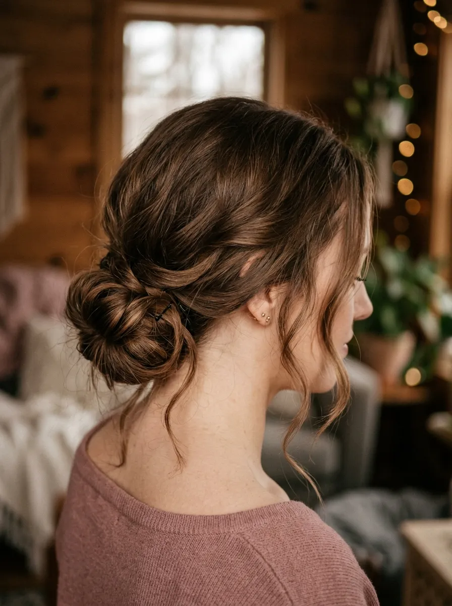 Romantic Low Side Bun