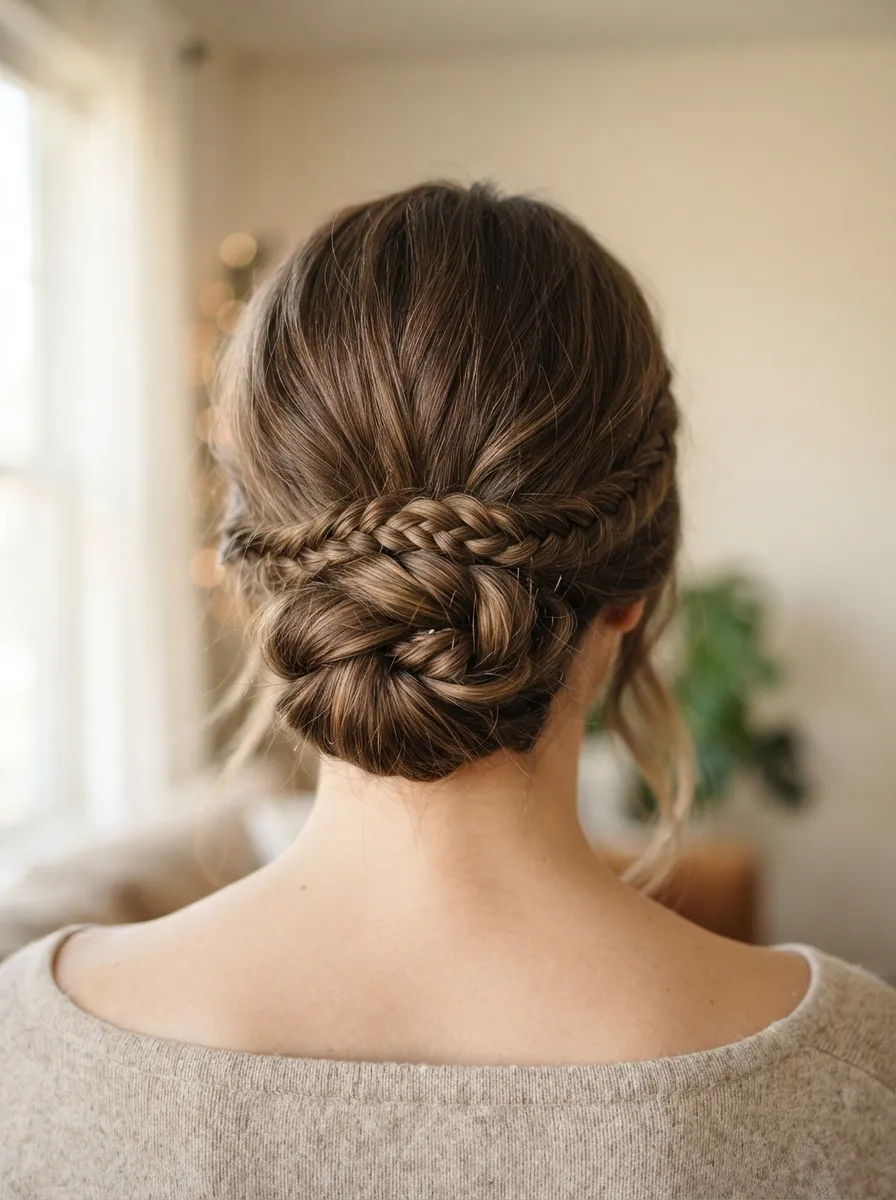 Braided Low Bun Combo