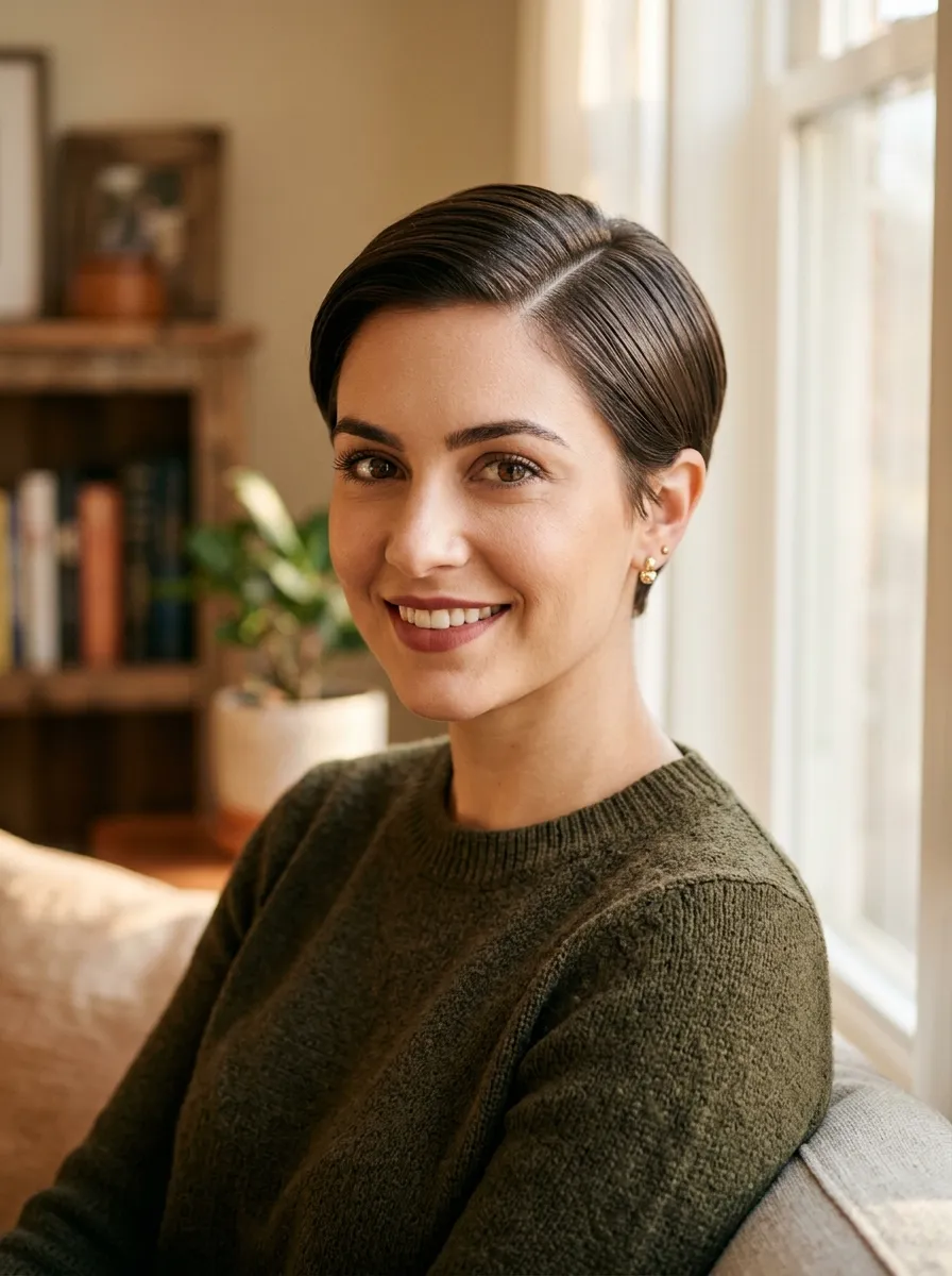 Sleek Side Part Crop