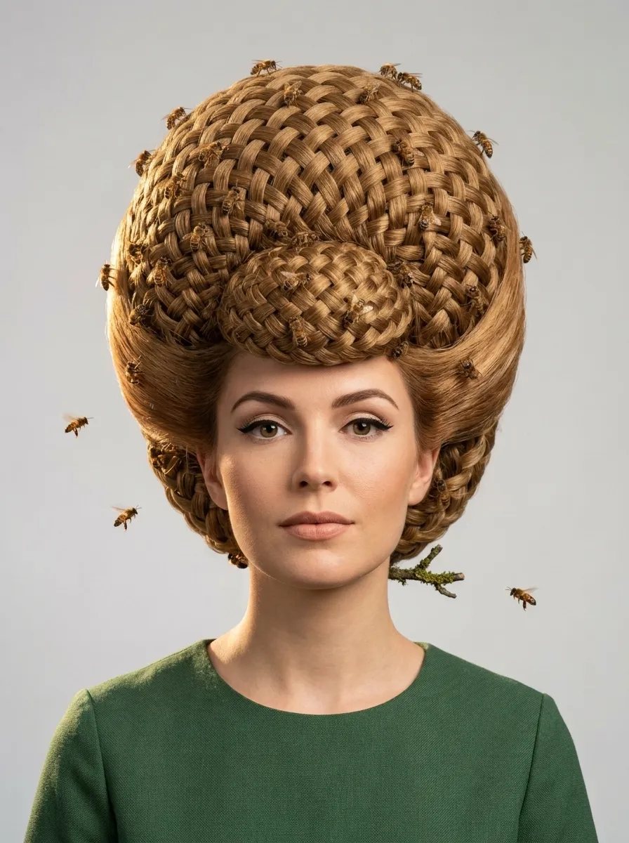 Beehive with a Bold Middle Bump