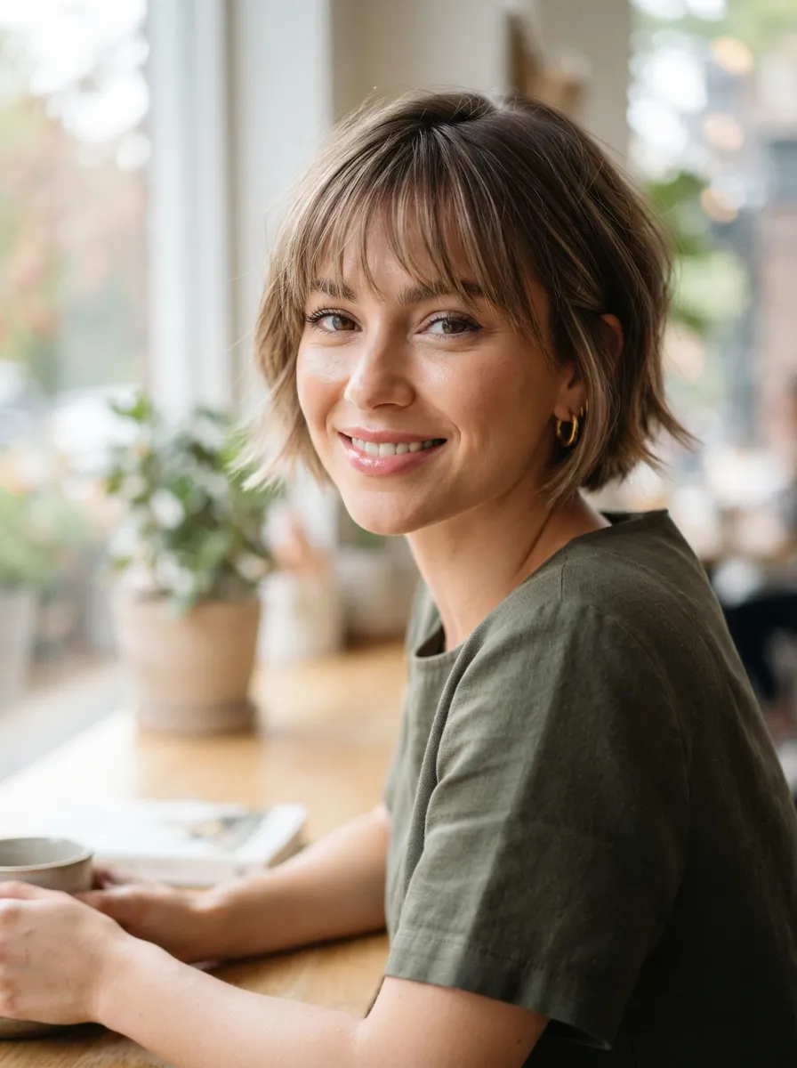 Wispy Bangs for Short Hair