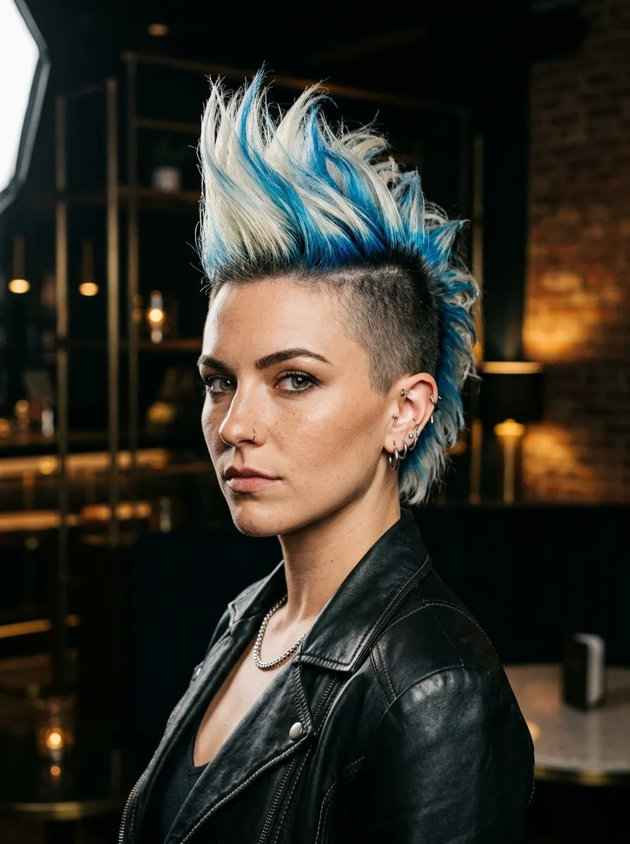 Cropped Mohawk Inspired Cut