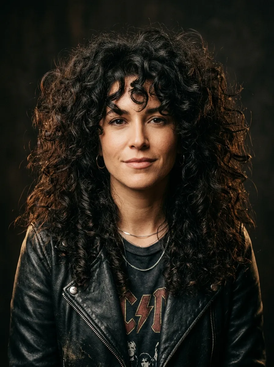Big Curly Rocker Hair
