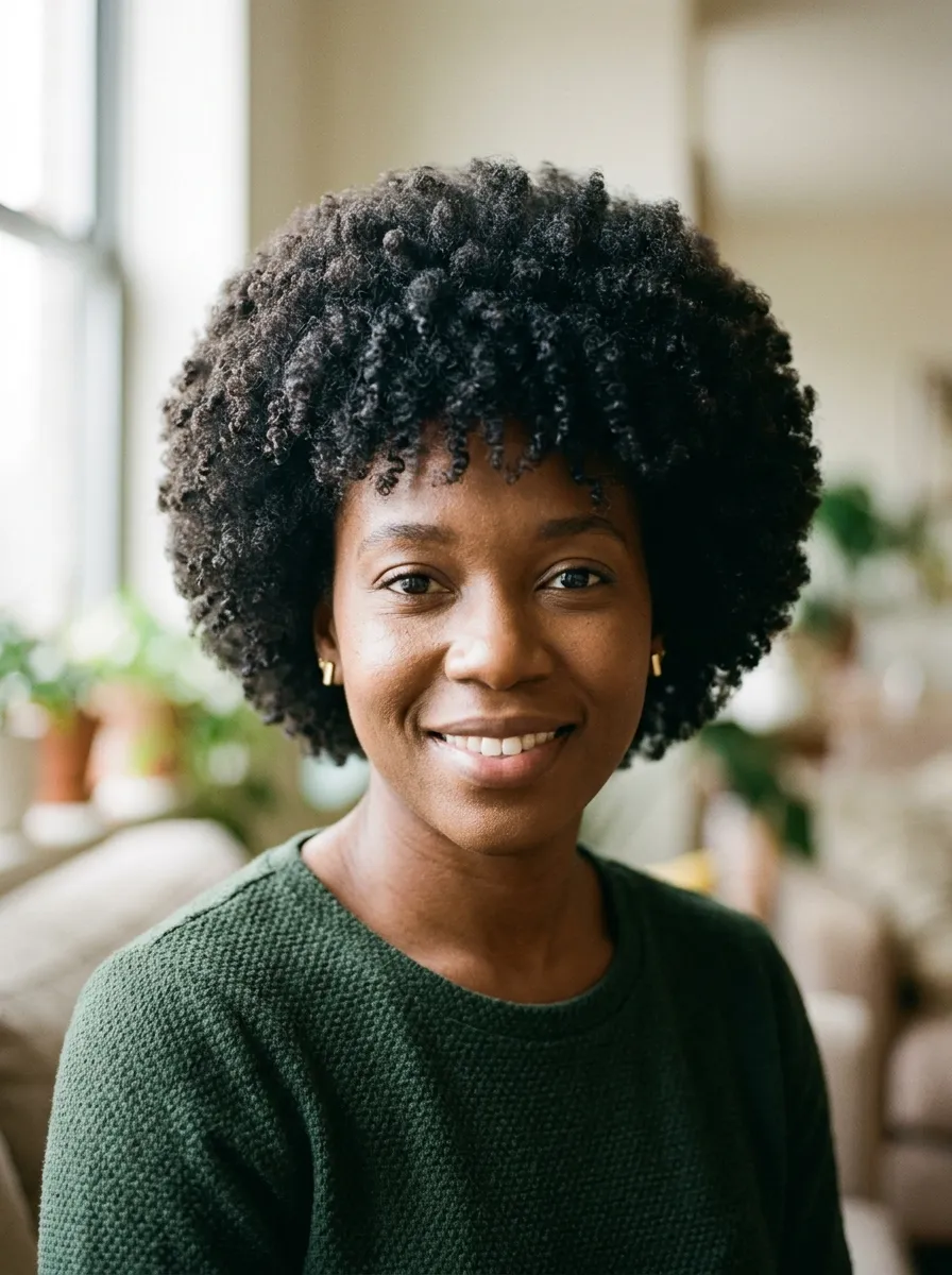 Barely-There Trim on Natural Hair