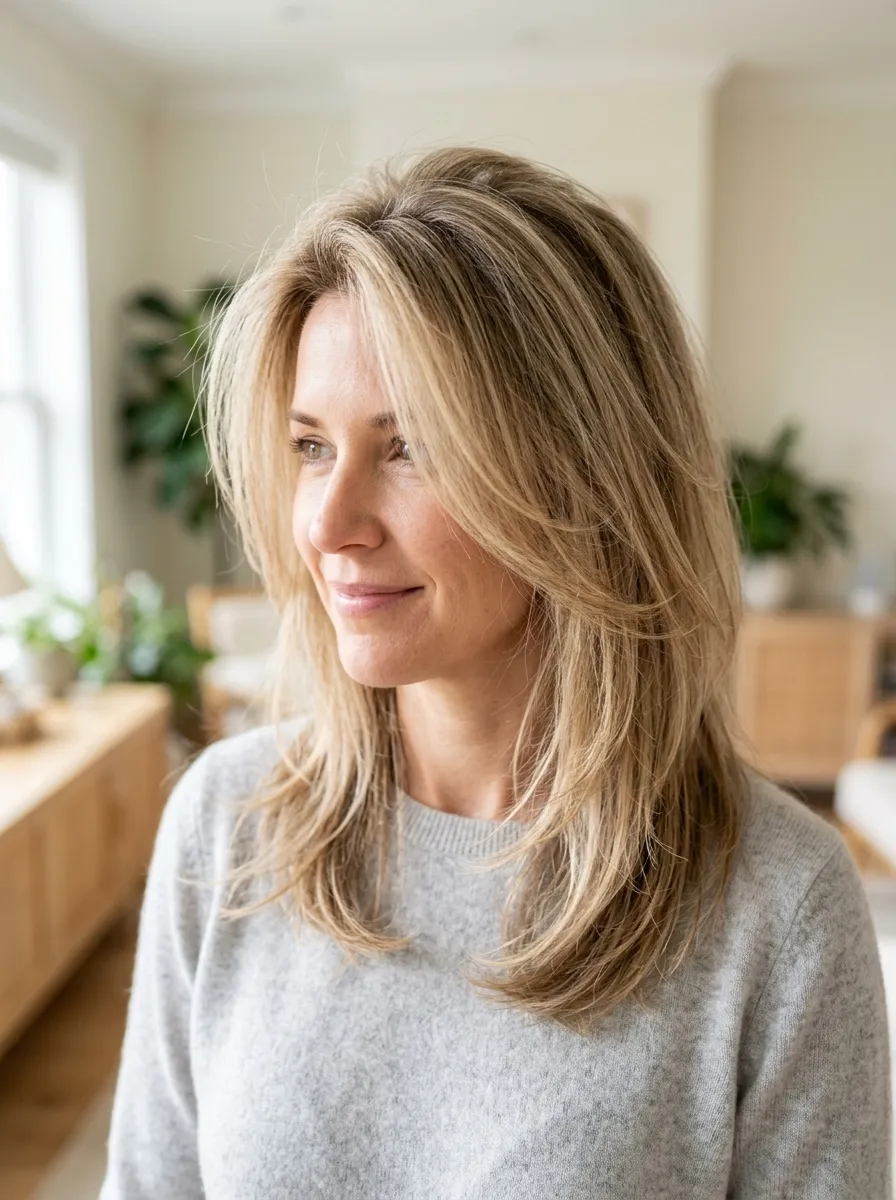 Layered Hair for Thin, Fine Strands
