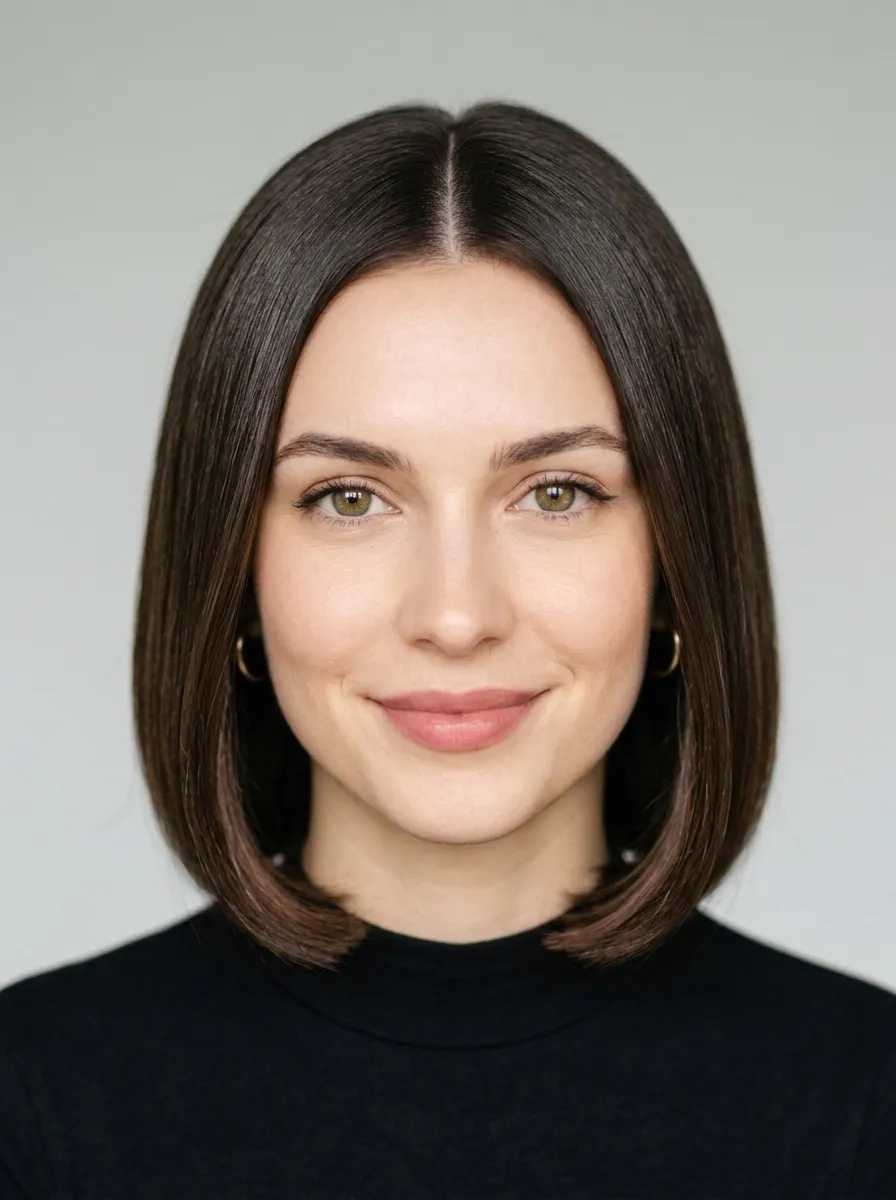 The Classic Sleek Chin-Length Bob