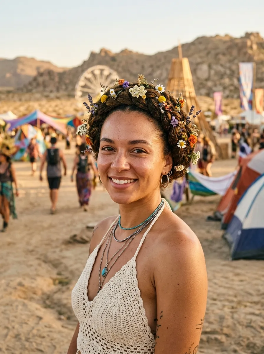 Braided Crown for Boho Vibes