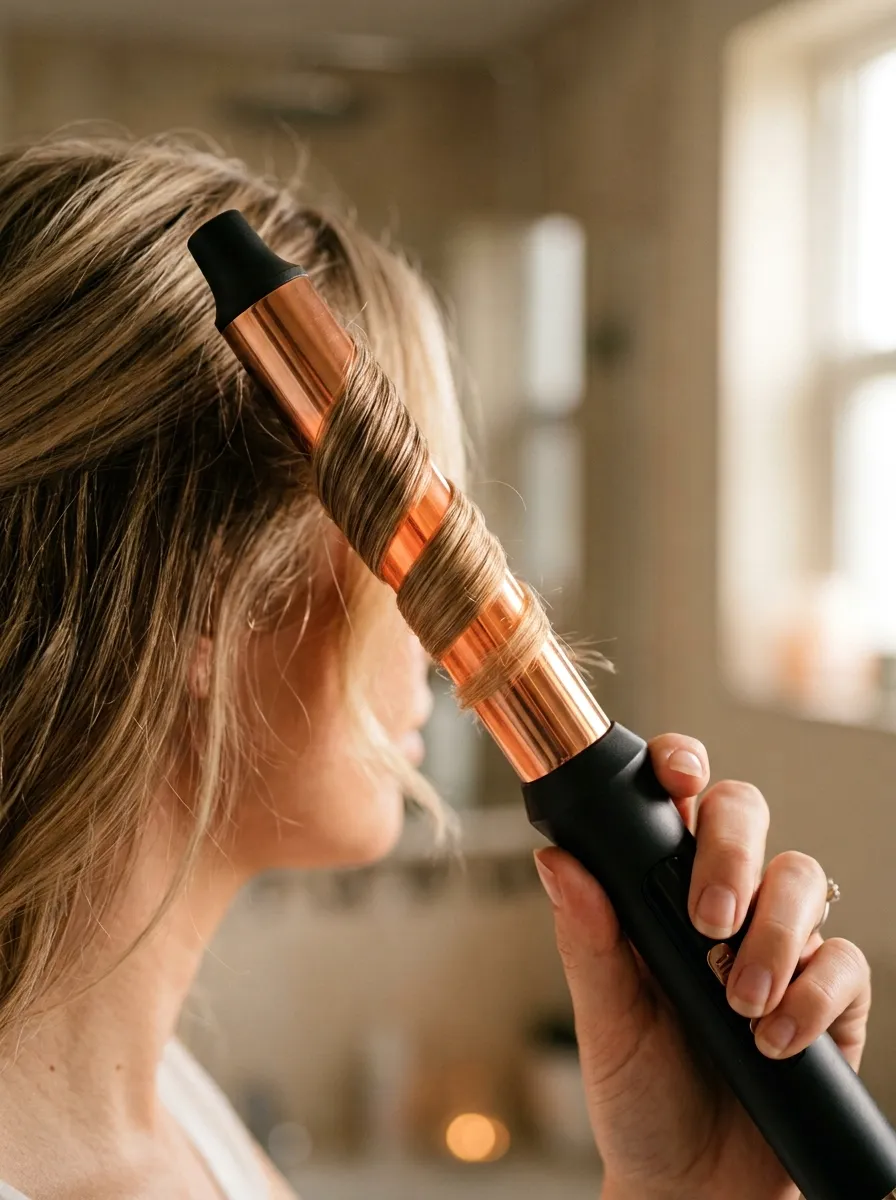 Wand Curls Away From Face