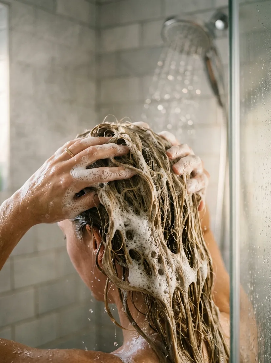 Volumizing Shampoo Layering