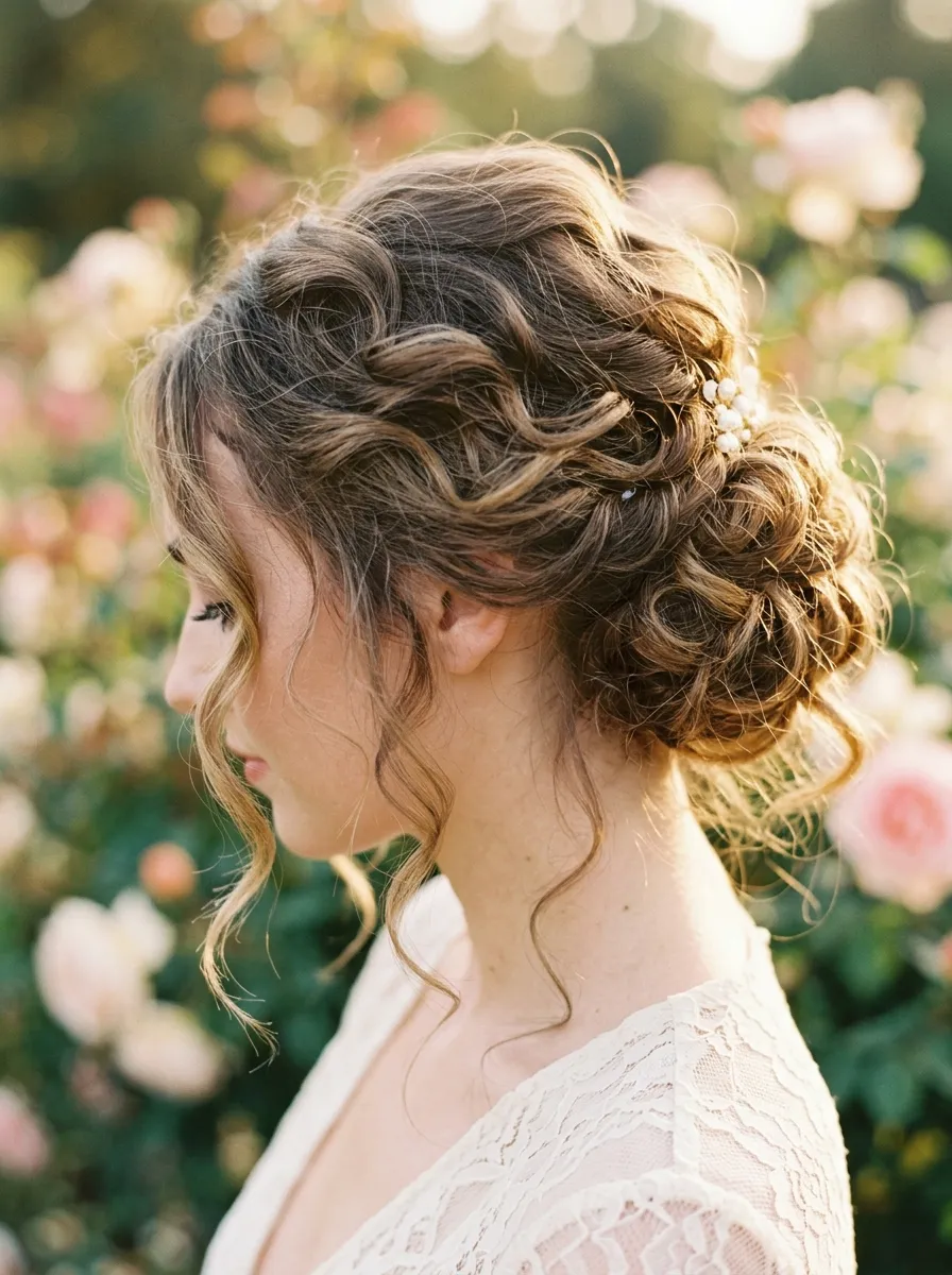 Romantic Curled Updo
