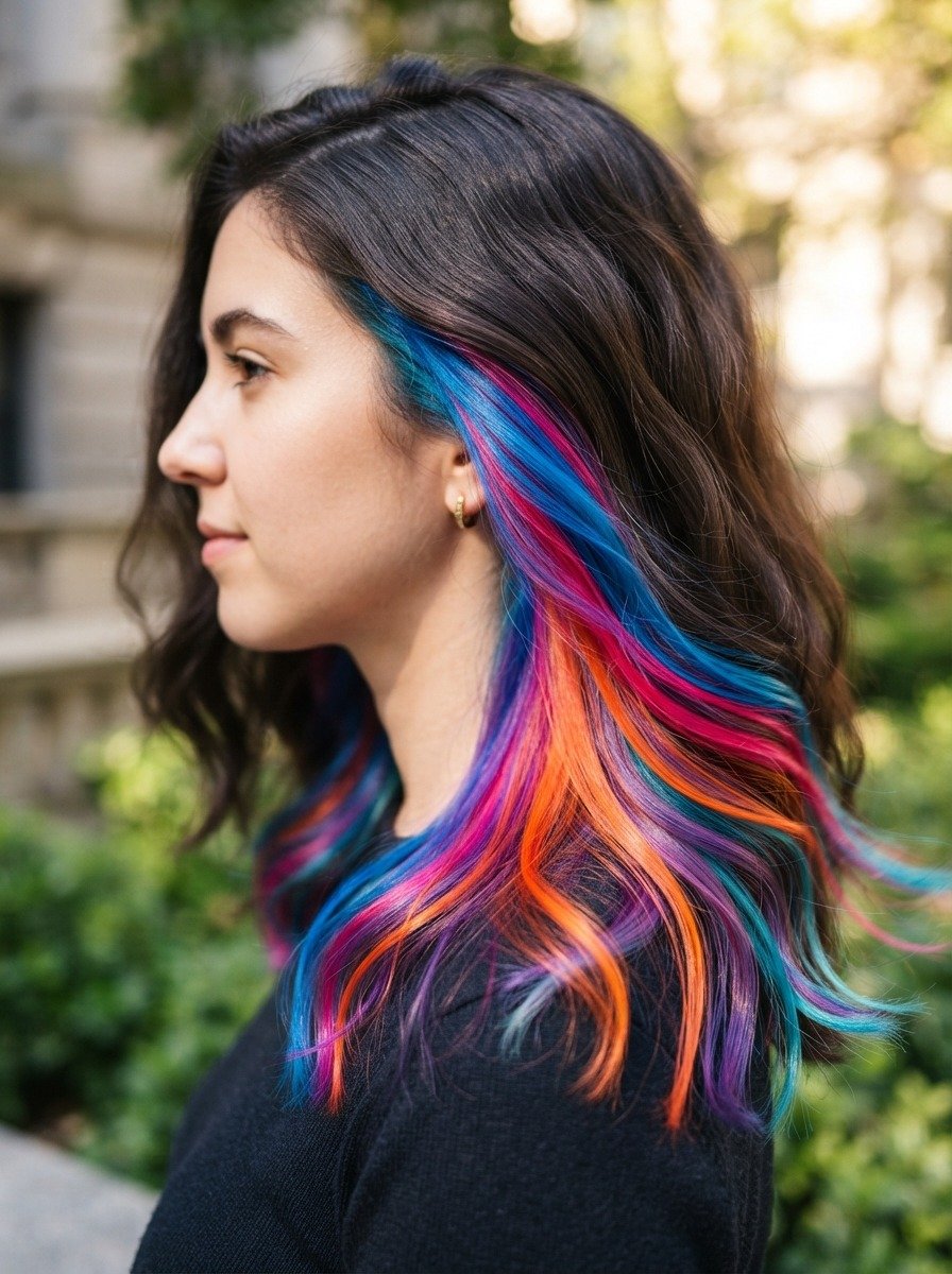 Chunky Highlights Through Choppy Layers