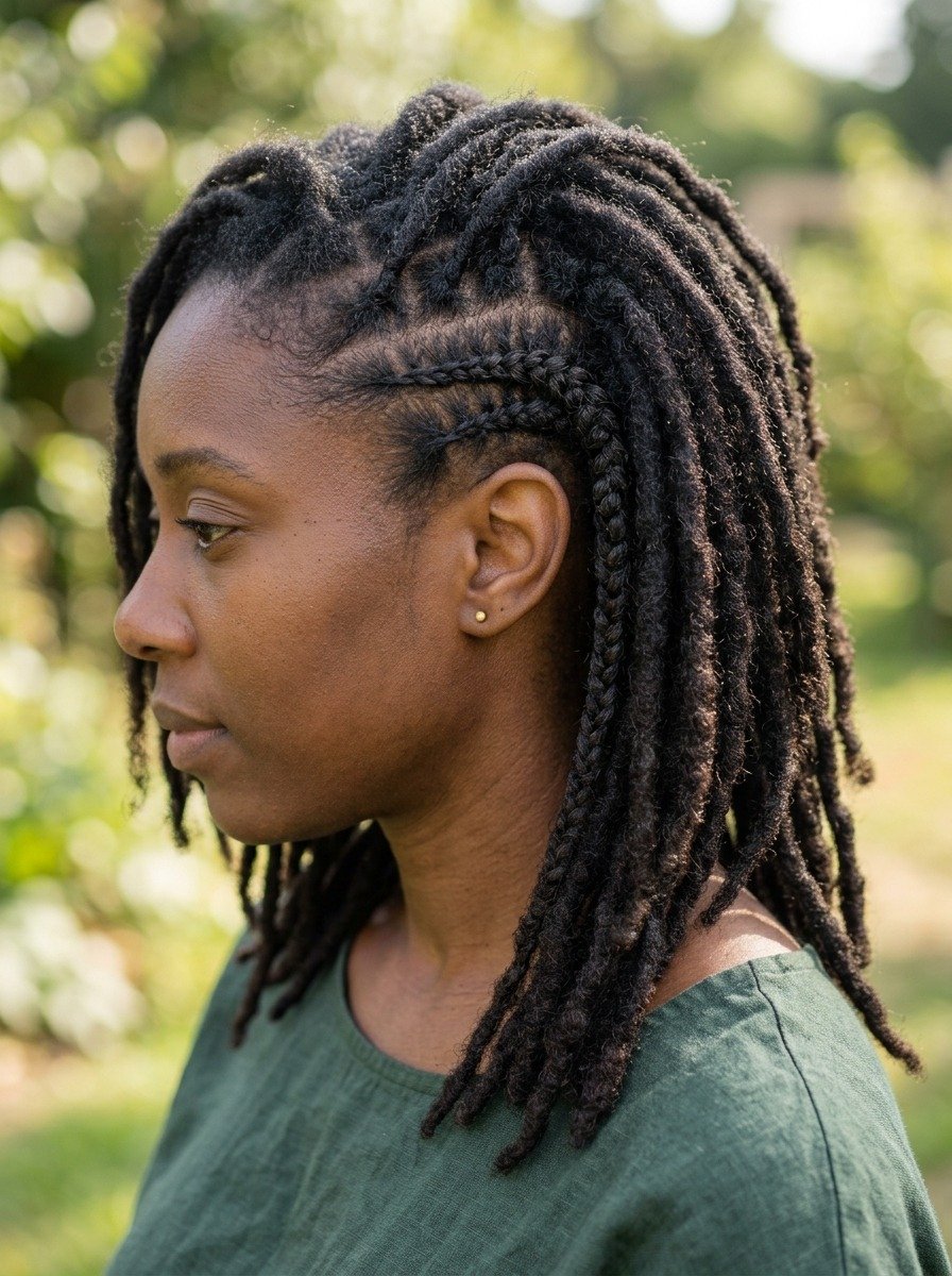 Loc Half Braid Accent