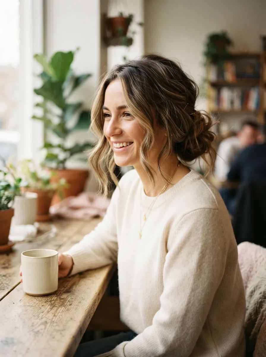 Effortless Undone Updo
