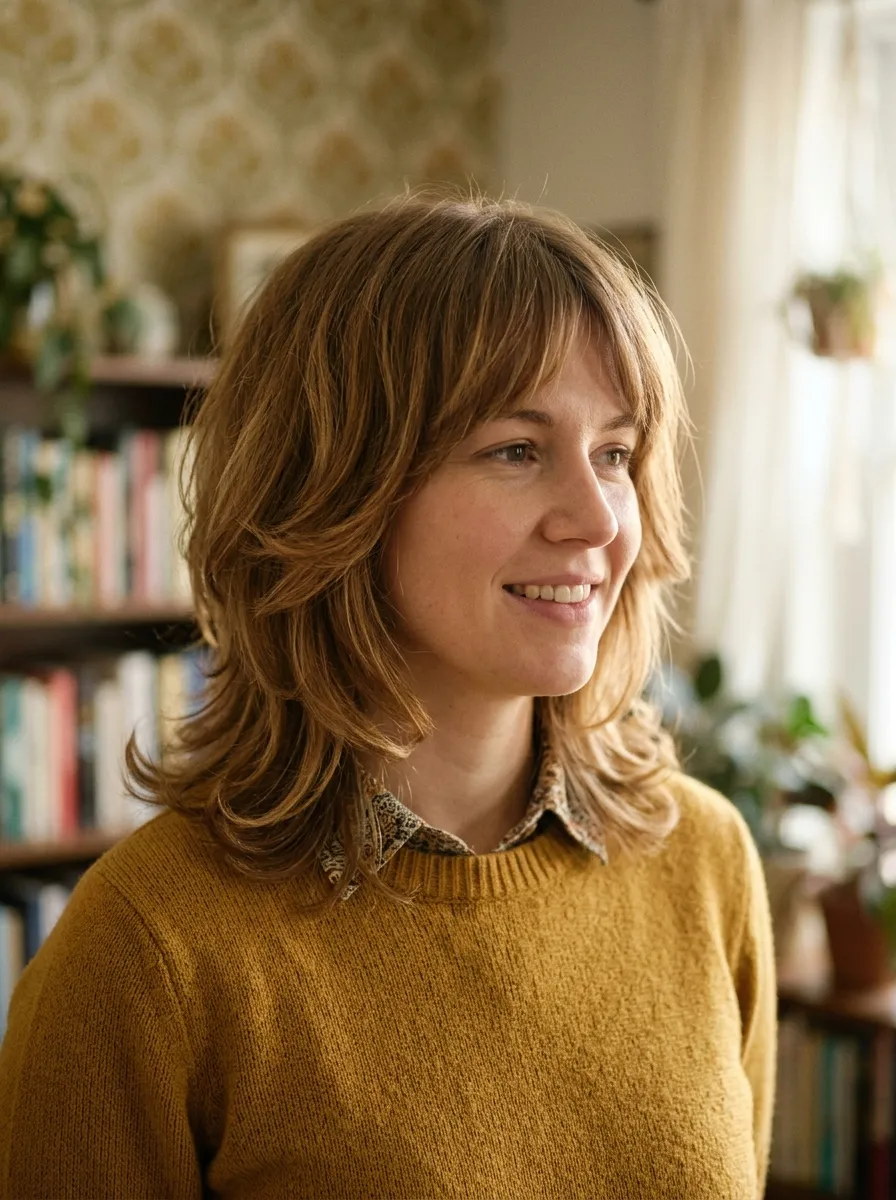Vintage 70s Shag Bob