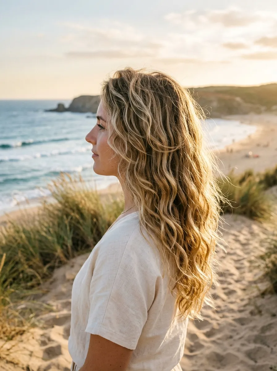 Layered Waves for Beach Style Texture